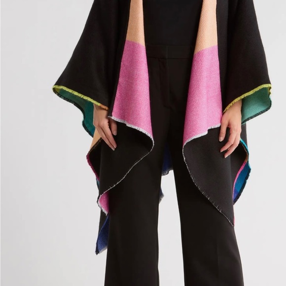 NWOT Kurt Geiger Reversible Cape - Picture 3 of 7